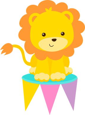 Circo rosa minus clip art desenhos baby lions