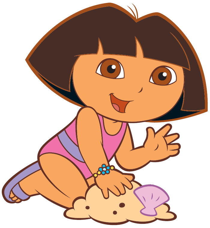 Dora swimming clipart
