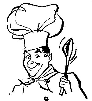Female chef clipart