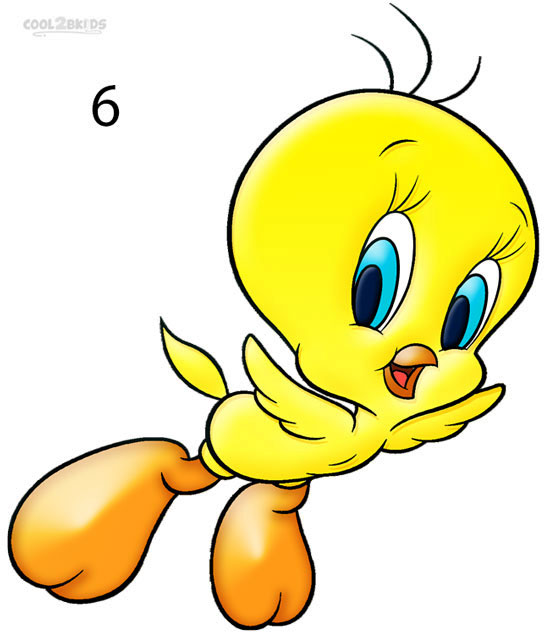 Free coloring pages of lil tweety bird clipart