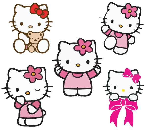 Free hello kitty clipart vectors download free vector art