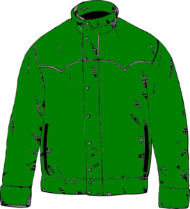 Green jacket clip art at vector clip art