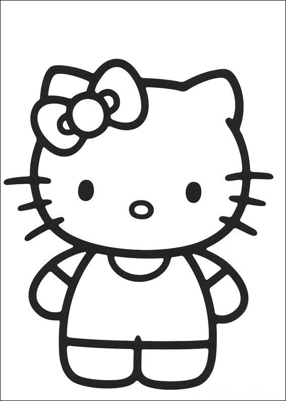 Hello kitty coloring picture coloring pages clipart
