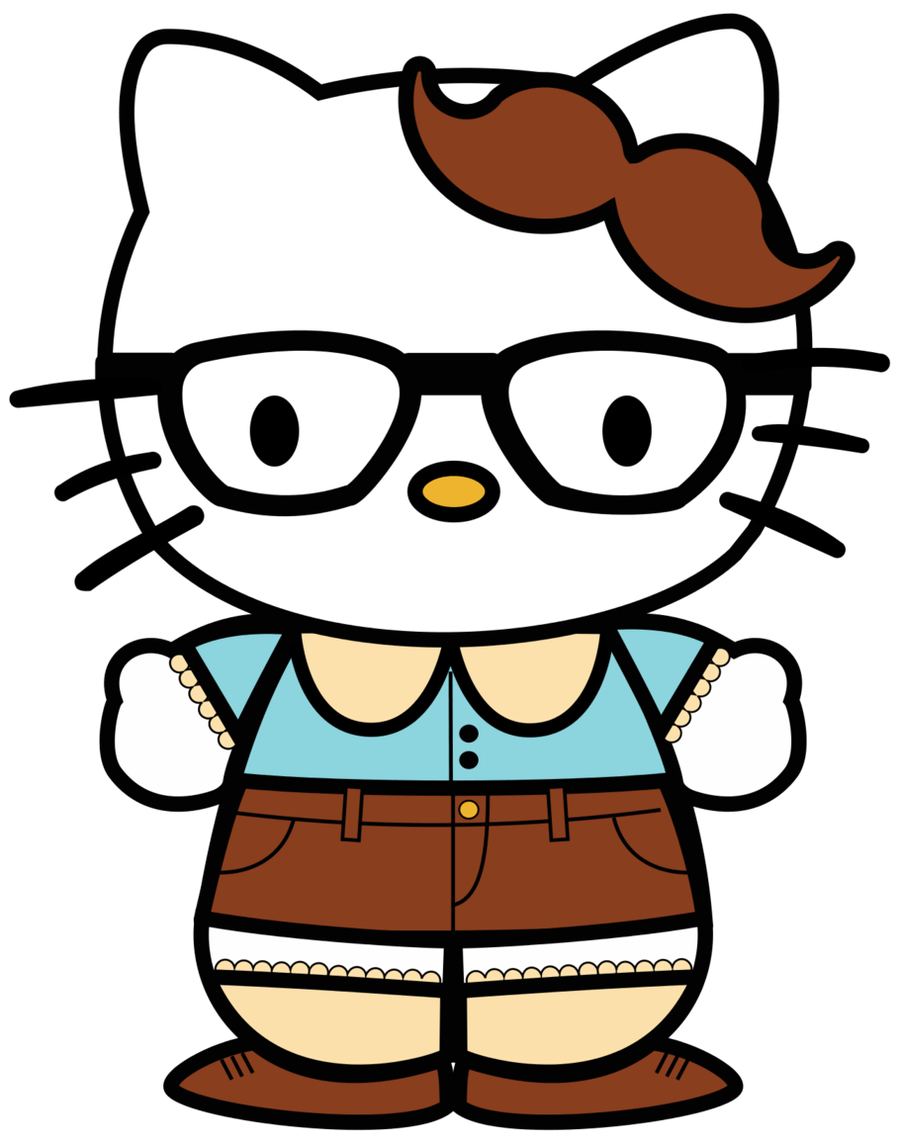 Hello kitty hipster clipart adf glasses hello kitty hipster