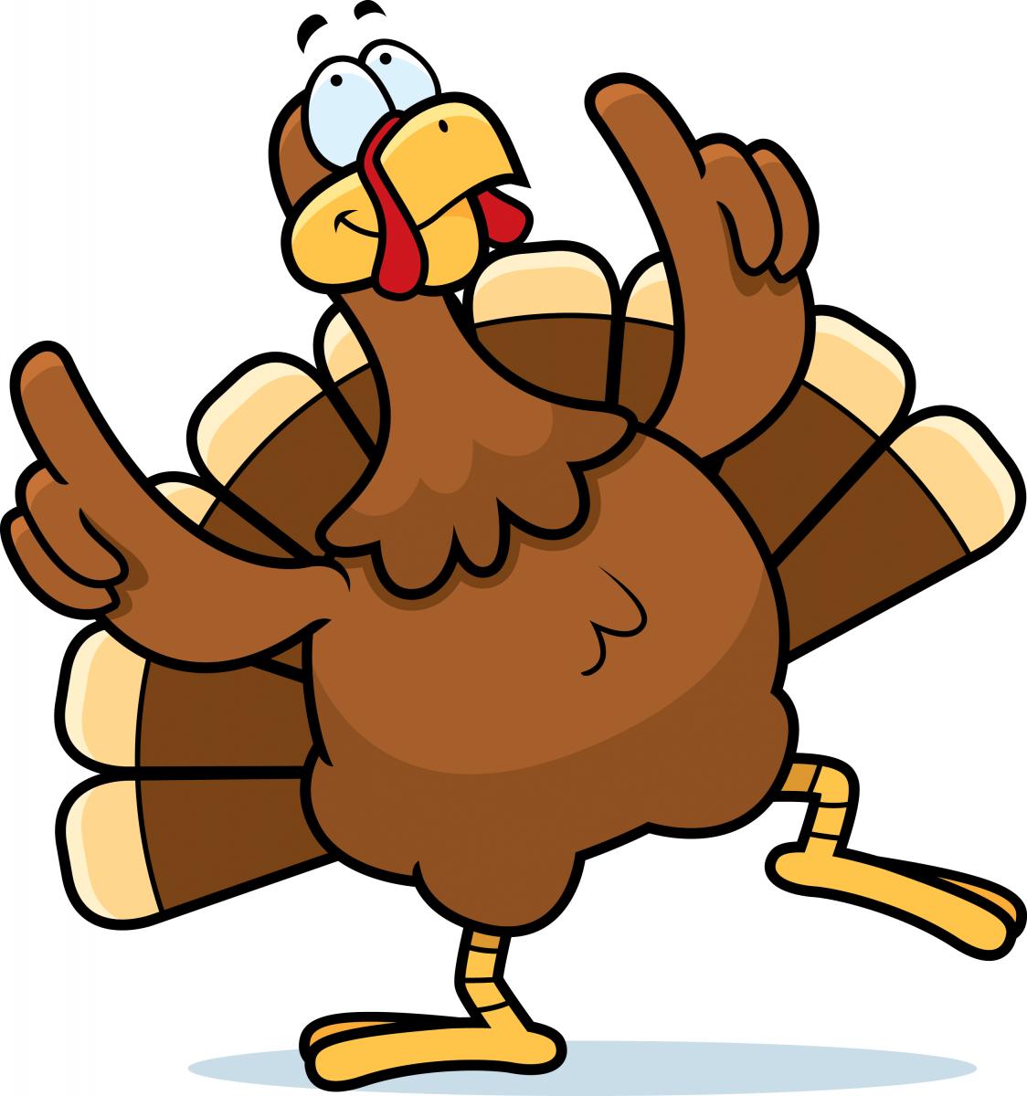 November funny turkey clipart