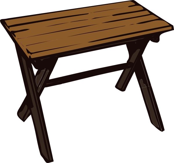 Picnic table clip art black and white free