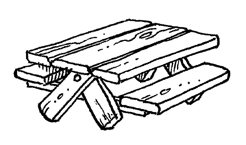 Picnic table clip art free clipart images 3