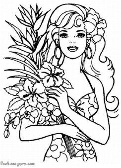 Printable barbie coloring pages characters fargelegge tegninger clipart