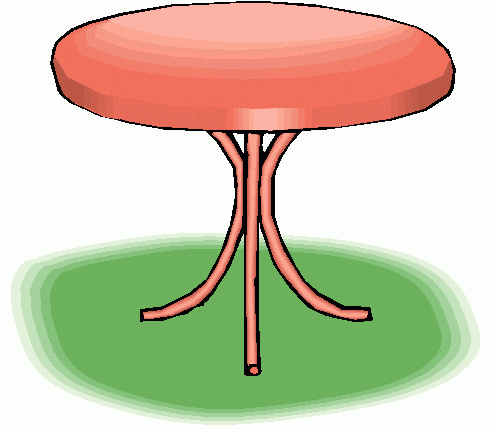 Round dining table clip art free clipart images 2