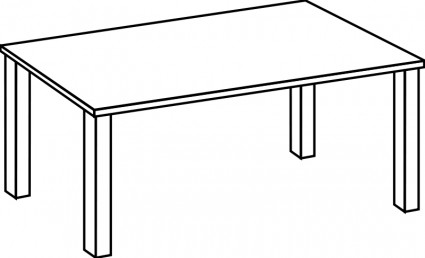 Table empty bookshelf clipart free clipart images