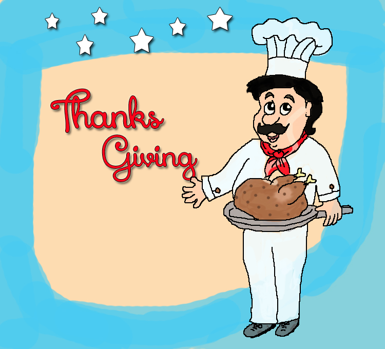 Thanks giving chef clip art