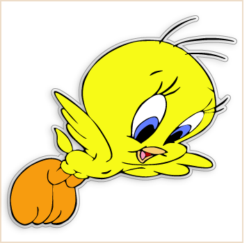 Top cartoon character tweety bird images for clip art