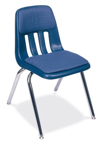 Virco 0 series padded 4 leg stackable school chair seat clip art