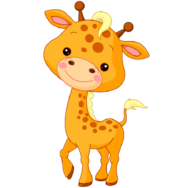 Baby giraffe baby cartoon giraffe clipart