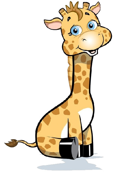 Baby giraffe giraffe cartoon clip art
