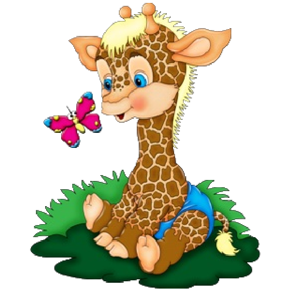Baby giraffe giraffes cartoon animal images clip art