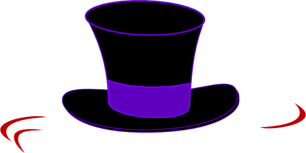 Black top hat clip art at vector clip art