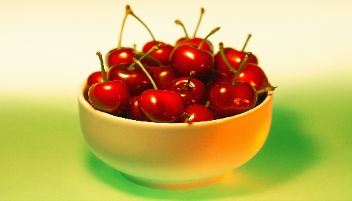 Cherry bowl of cherries clipart