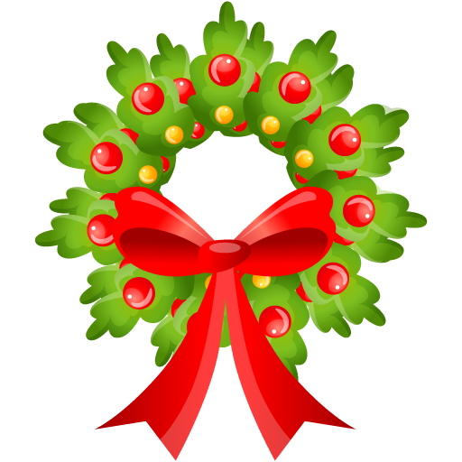 Christmas wreath clip art  3