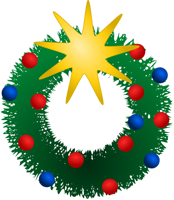 Christmas wreath clip art christmas moment 2
