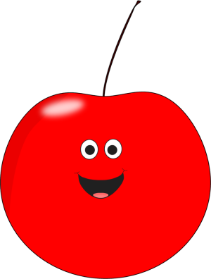 Cute smiling cherry clip art cute smiling cherry image