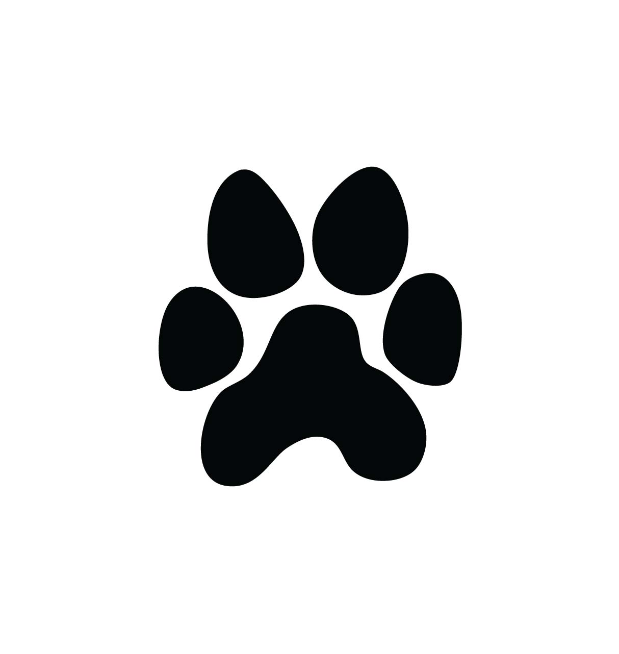 Dog paw gallery for cat clip art paw print