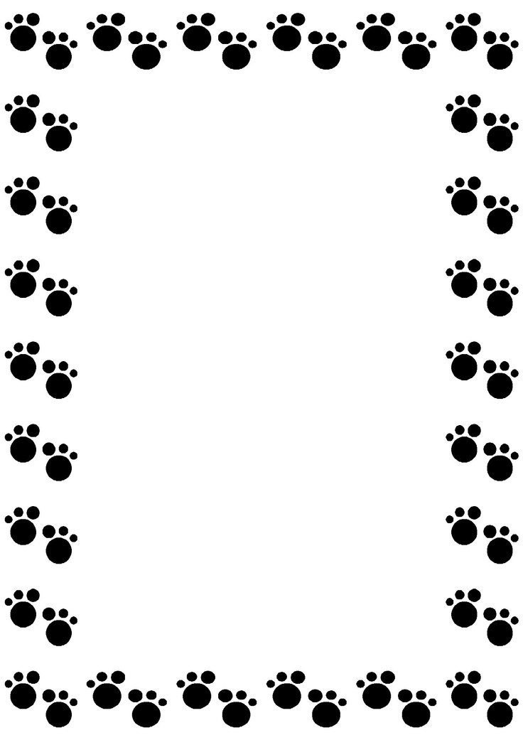 Dog paw gallery for clip art dog borders