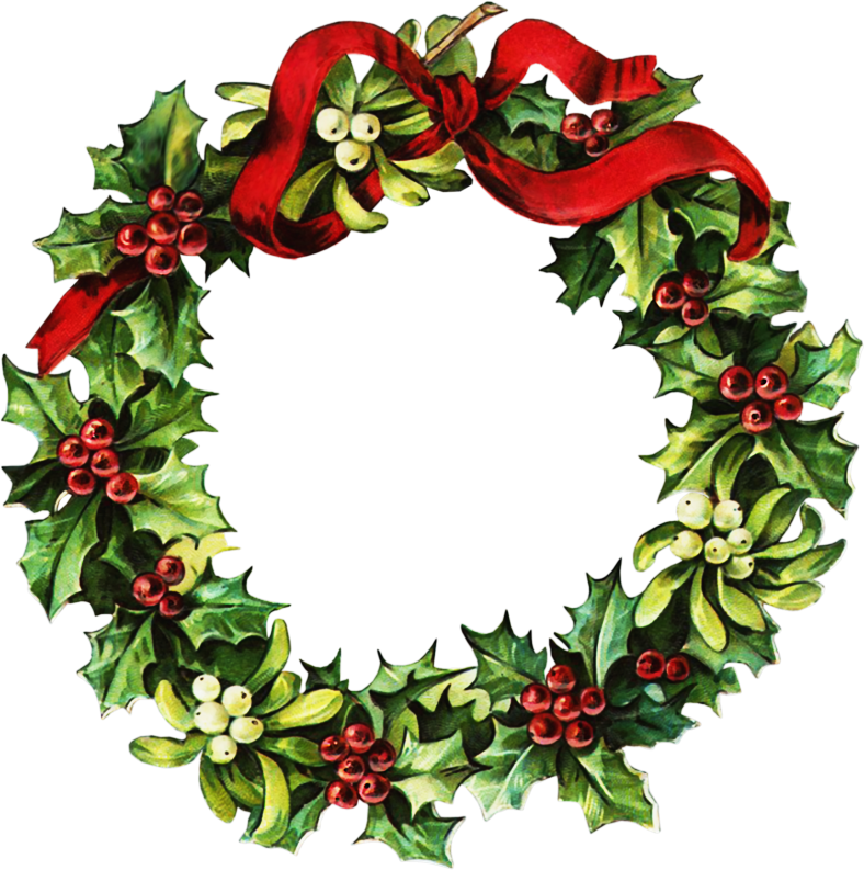 Gallery for christmas garlands wreaths clip art