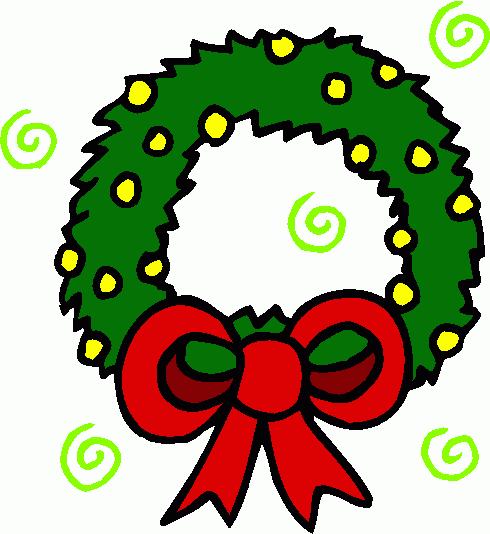 Gallery for christmas wreaths clip art