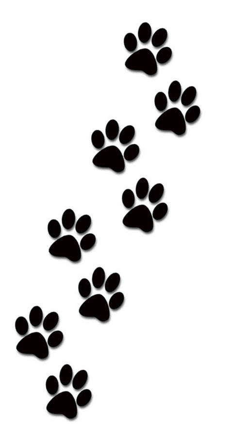 Gallery for dog paw prints clip art 3