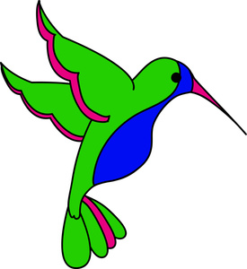 Hummingbird clipart image hummingbird in flight collecting