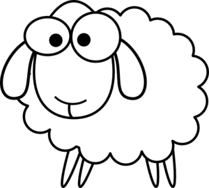 Lamb outline sheep clip art free clipart images