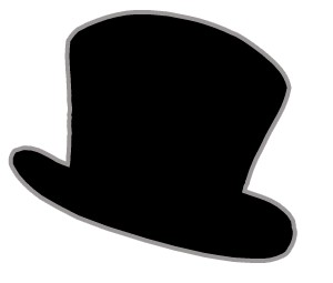 Top hat clipart black and white free clipart images