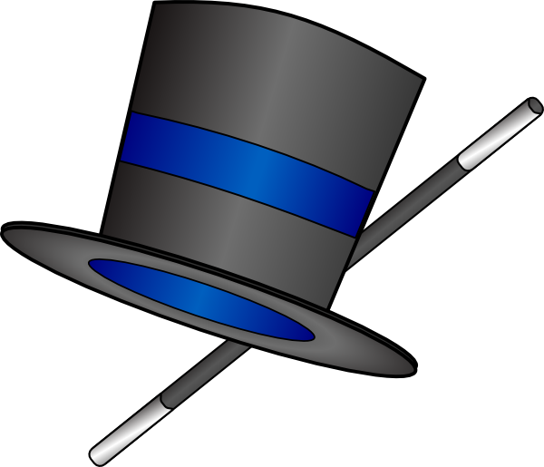 Top hat magic hat clip art clipart