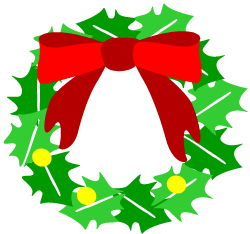 Wreath christmas graphics and clipart clipart