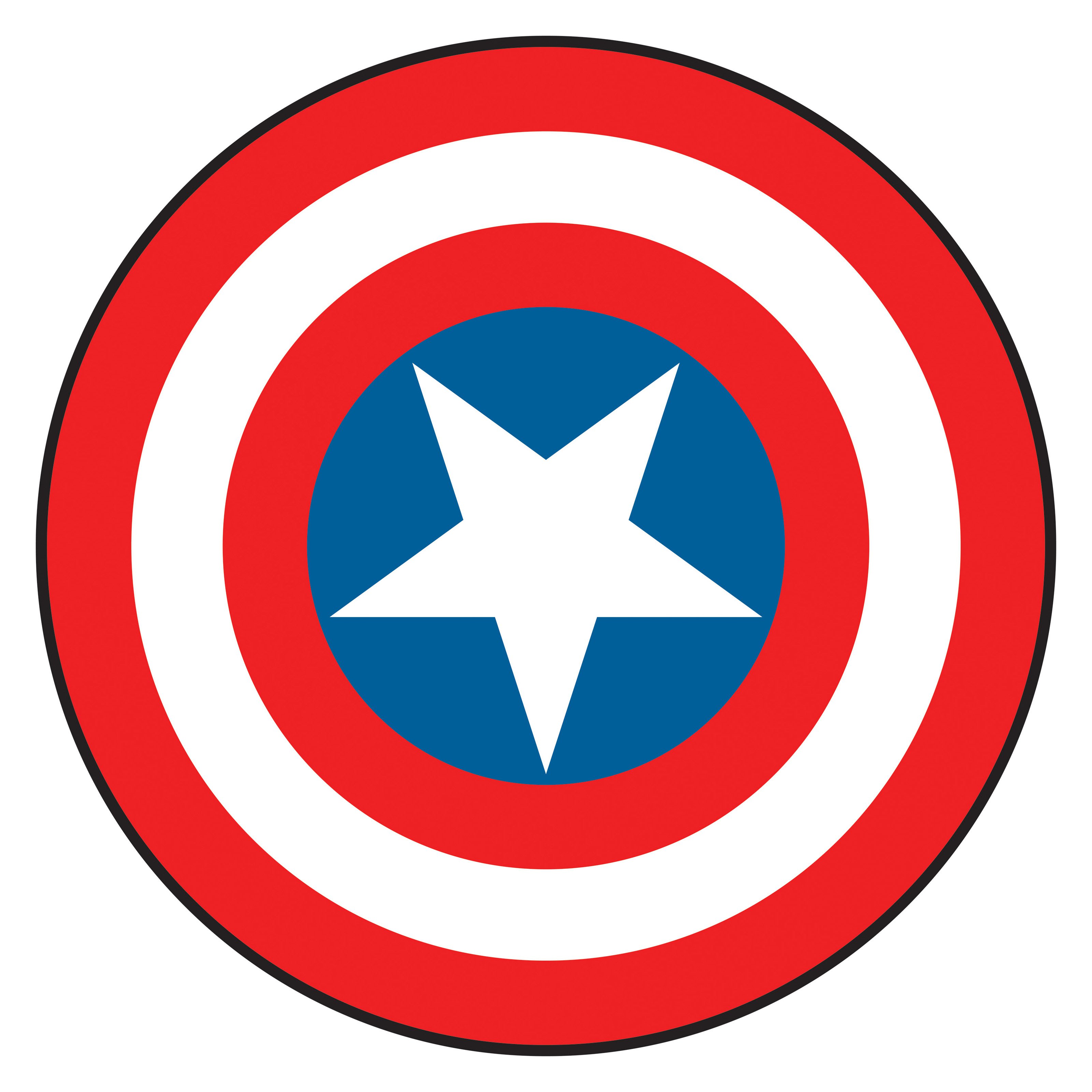 Captain america shield clipart