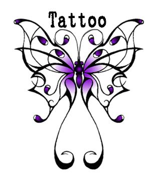 Gallery for butterfly tattoos clip art 2