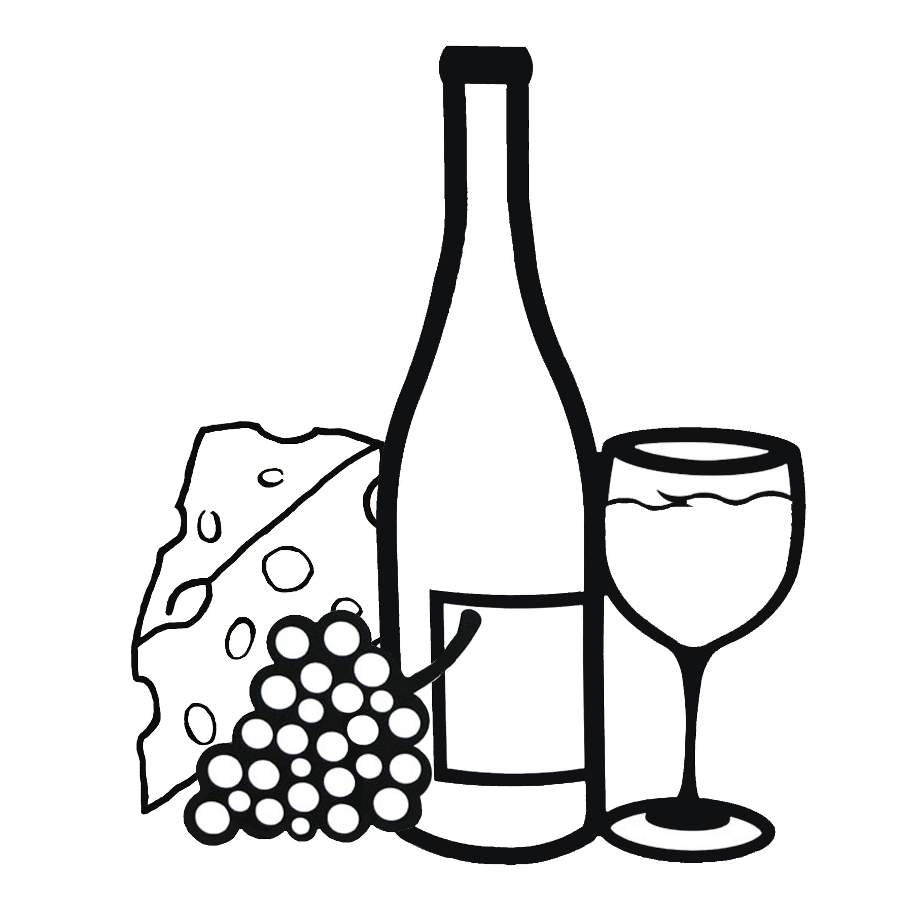 Gallery for grapes and wine bottle clip art