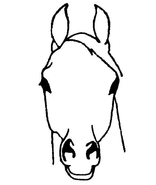 Gallery for horse head images clip art