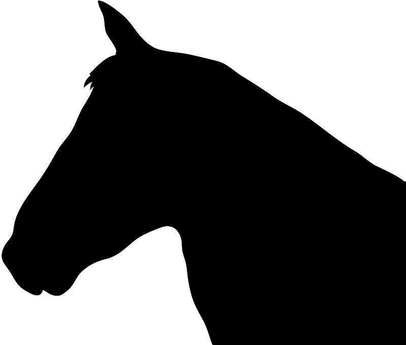 Gallery for horse head silhouette clip art free