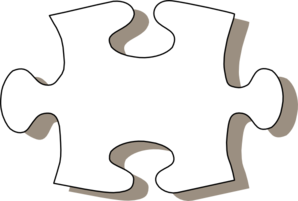 Gallery for puzzle piece clipart black and white