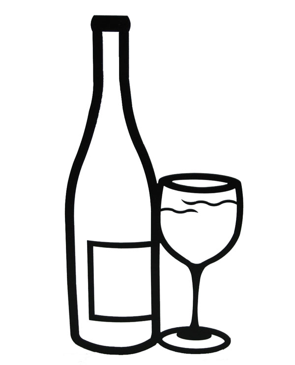 Gallery for wine bottle and glass clip art