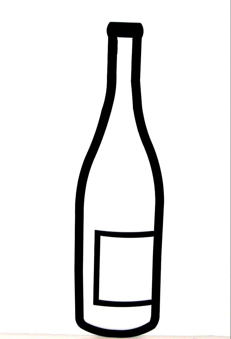 Gallery for wine bottle outline clipart