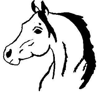 Horse head silhouette clip art free