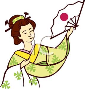 Japanese fan clipart free clipart images