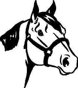 Quarter horse head clip art free clipart images