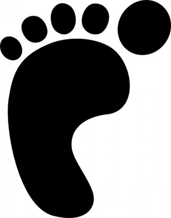 Shoe print left foot print clip art free vector in open office drawing svg