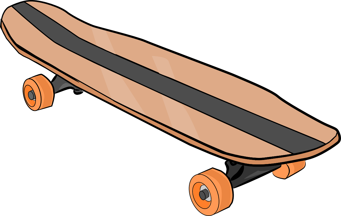 Skateboard clipart free clipart images