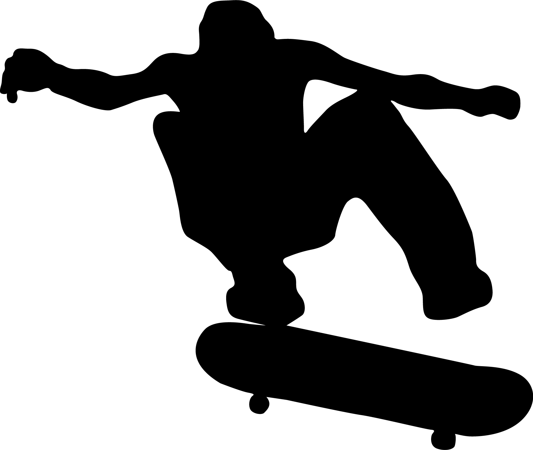 Skateboard skater clipart 