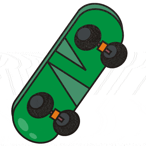 Skateboard sports clipart